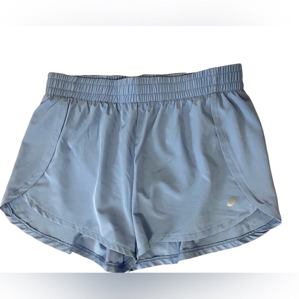 Asics Women's Periwinkle Sky Blue Athletic Shorts (L)